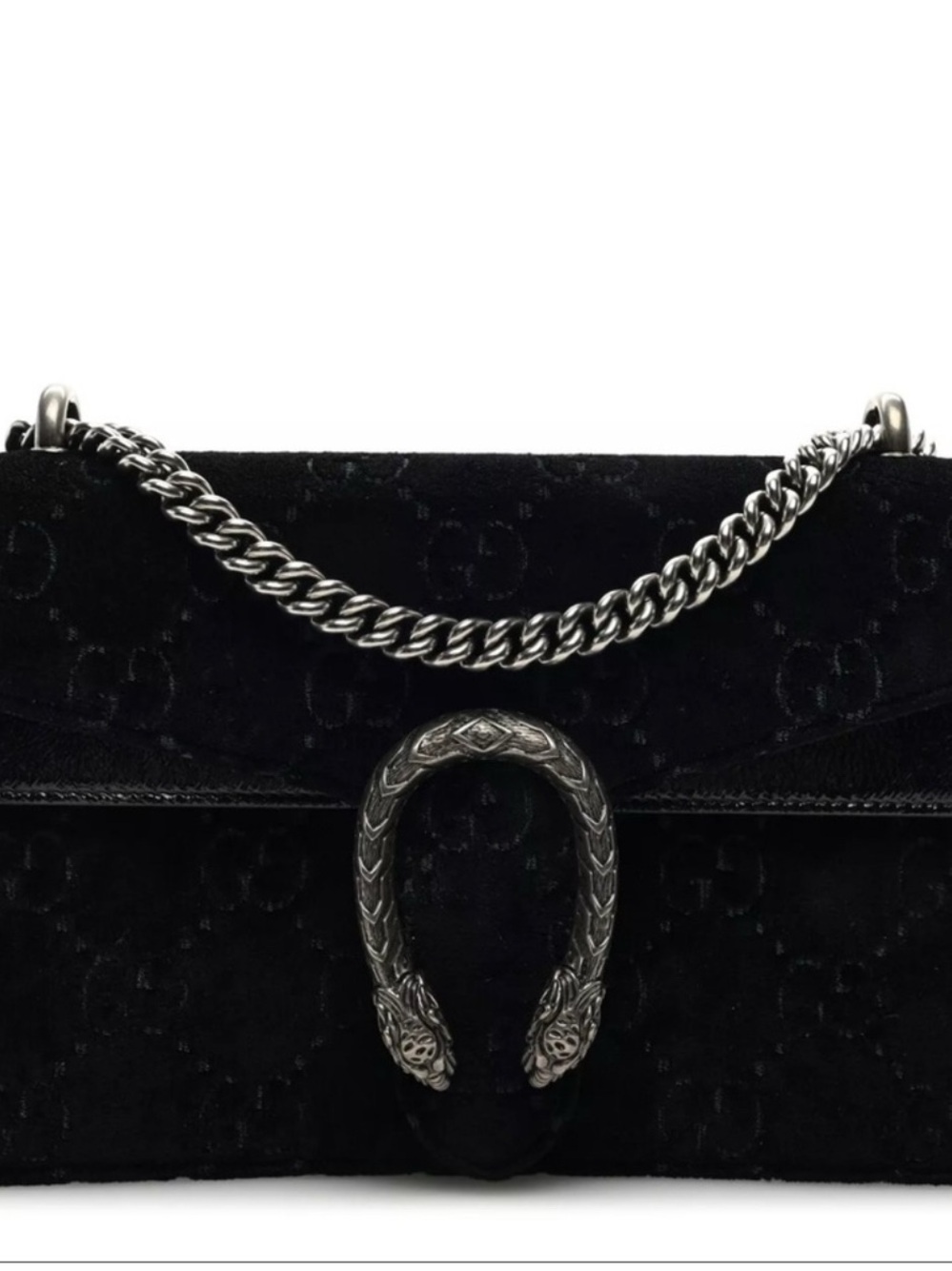 NWOT authentic black velvet Dionysus Gucci shoulder bag